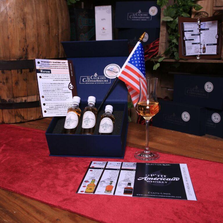 COFFRET P'TIT WHISKYS DES ETAT UNIS LE CLUB DES CONNAISSEURS 3