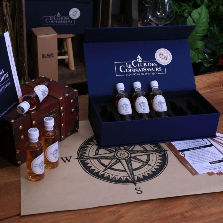 COFFRETS DÉGUSTATION RHUM MONDE PREMIUM LE CLUB DES CONNAISSEURS
