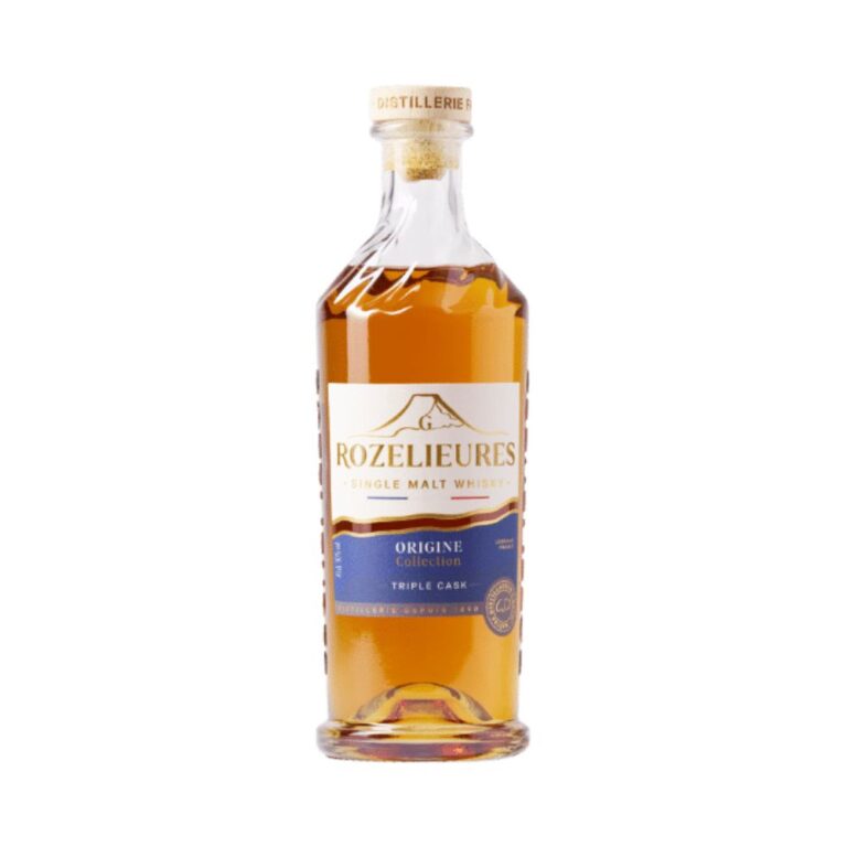 Packshot bouteille de whisky Rozelieures Origine Collection (70cl – 46%) sur fond blanc - Le club des connaisseurs