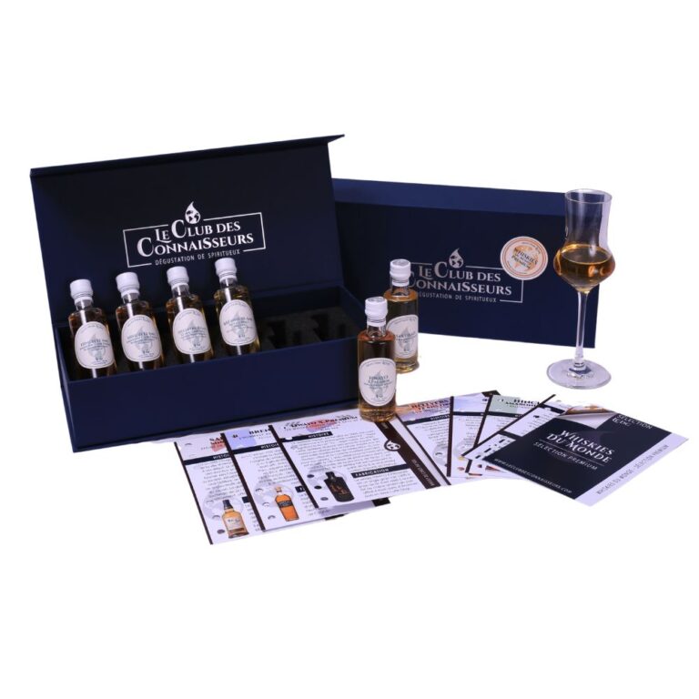 Coffret Dégustation Whiskies du Monde Premium Le Club des Connaisseurs Idée Cadeau Homme Fête des Pères Noel