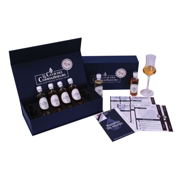 Coffret Dégustation Whiskys du Monde 6 x 40 ml Le Club des Connaisseurs Idée Cadeau Homme (1)